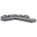 Jennifer - 6 Piece Upholstered Modular Sectional - Gray