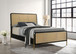 Arini - Rattan Eastern King Panel Bed - Black And Natural