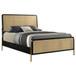 Arini - Rattan Eastern King Panel Bed - Black And Natural