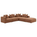 Jennifer - 6 Piece Upholstered Modular Sectional - Terracotta