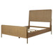 Arini - Rattan Queen Panel Bed - Sand Wash And Natural Cane
