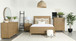 Arini - 4 Piece Queen Bedroom Set - Sand Wash And Natural Cane