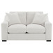 Ashlyn - Fabric Upholstered Track Arm Loveseat - Sand