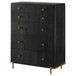 Arini - 5-Drawer Bedroom Chest - Black