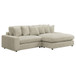 Blaine - Reversible Upholstered Chaise Sectional Sofa - Sand