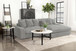 Blaine - Reversible Upholstered Chaise Sectional Sofa - Fog
