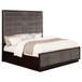 Durango - Wood Eastern King Panel Bed - Smoked Peppercorn