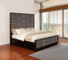Durango - Wood Eastern King Panel Bed - Smoked Peppercorn