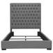 Camille - Upholstered Queen Panel Bed - Gray
