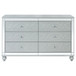 Gunnison - 6-Drawer Dresser - Silver Metallic