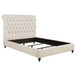 Devon - Upholstered Full Panel Bed - Beige