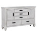 Franco - 5-Drawer Dresser - Distressed White