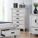 Franco - 5-Drawer Bedroom Chest - Distressed White