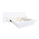 Jessica - Eastern King Platform Bed With Rail Seating - White