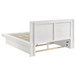 Jessica - Eastern King Platform Bed With Rail Seating - White