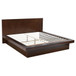 Jessica - 5 Piece Eastern King LED Bedroom Set - Cappuccino