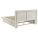 Jessica - 5 Piece Eastern King LED Bedroom Set - Cream White