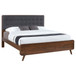 Robyn - Wood Eastern King Panel Bed - Dark Walnut