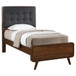 Robyn - Wood Twin Platform Bed - Dark Walnut