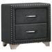 Melody - Upholstered 2-Drawer Nightstand - Gray