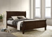 Louis Philippe - Wood Queen Sleigh Bed - Cappuccino