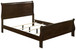 Louis Philippe - 4 Piece Eastern King Bedroom Set - Cappuccino