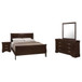 Louis Philippe - 4 Piece Full Bedroom Set - Cappuccino