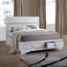 Miranda - Wood Queen Storage Panel Bed - White