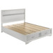 Miranda - Wood Queen Storage Panel Bed - White
