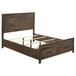 Woodmont - 4 Piece Queen Bedroom Set - Rustic Golden Brown