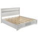 Miranda - Wood Eastern King Storage Panel Bed - White