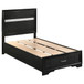 Miranda - Wood Twin Storage Panel Bed - Black