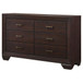 Kauffman - 6-Drawer Dresser - Dark Cocoa