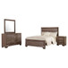 Kauffman - 4 Piece Queen Bedroom Set - Washed Taupe