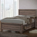 Kauffman - Wood Queen Storage Panel Bed - Washed Taupe