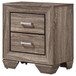 Kauffman - 2-Drawer Nightstand - Washed Taupe