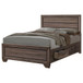 Kauffman - California King 4 Piece Bedroom Set - Washed Taupe