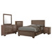 Kauffman - California King 5 Piece Bedroom Set - Washed Taupe