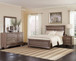 Kauffman - 4 Piece California King Bedroom Set - Washed Taupe