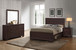 Kauffman - California King 4 Piece Bedroom Set - Dark Cocoa