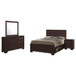 Kauffman - California King 4 Piece Bedroom Set - Dark Cocoa