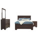 Kauffman - 4 Piece California King Bedroom Set - Dark Cocoa
