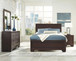 Kauffman - 4 Piece Queen Bedroom Set - Dark Cocoa