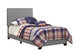Dorian - Upholstered Twin Panel Bed - Gray