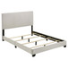 Dorian - Fabric Upholstered Full Panel Bed - Cream