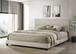 Dorian - Fabric Upholstered California King Panel Bed - Cream