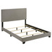 Dorian - Fabric Upholstered Full Panel Bed - Taupe