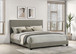 Dorian - Fabric Upholstered California King Panel Bed - Taupe