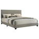 Dorian - Fabric Upholstered California King Panel Bed - Taupe