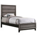 Watson - Wood Twin Panel Bed - Gray Oak